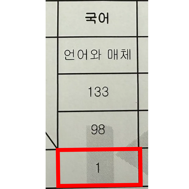 신** 성적표